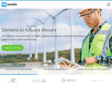Tablet Screenshot of mendix.com
